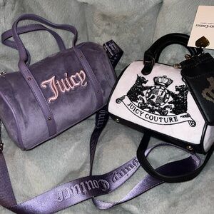 Juicy Couture Lavender and Black Mini Bags